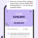 Werbematerial von Accountable zeigt Apps mit Steuertipps