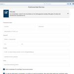 Kontaktdaten für Zahlungspartner