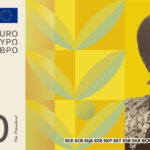 Neuer Eurodesignentwurf der Serie C von Neue Gestaltung GmbH. Die Vorderseite des 200-Euro-Scheins zeigt die österreichische Pazifistin Bertha von Suttner.