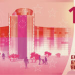 Neuer Eurodesignentwurf der Serie H von Atelier Goppel-Toperngpong. Die Rückseite des 10-Euro-Scheins zeigt die Europäische Kommission.