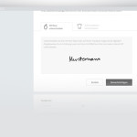 Den Kontowechsel digital per Unterschrift bestätigen