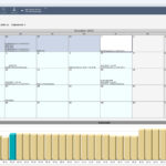 Der Finanzkalender in Finanzmanager zeigt, wann welche Ausgaben getätigt wurden und lässt die Planung von kommenden Zahlungen zu.