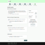 Screenshot zeigt Antragsformular von FYRST