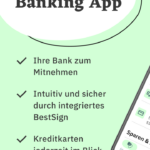 Werbemittel von FYRST illustriert Funktionen der Banking-App