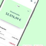 Werbemittel von FYRST illustriert Funktionen der Banking-App