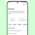 Werbemittel von FYRST illustriert Funktionen der Banking-App
