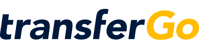 transferGo-Logo besteht aus dem Schriftzug transferGo mit dem Go in Gelb.