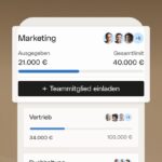 Werbemittel von Qonto illustriert Funktionen der Banking-App