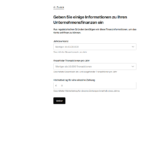 Screenshot zeigt Antragsformular von Qonto