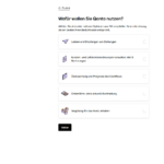 Screenshot zeigt Antragsformular von Qonto