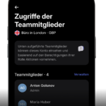 Werbemittel von Revolut illustriert Funktionen der Banking-App
