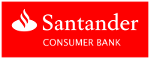 rotes Logo der Santander Consumer Bank