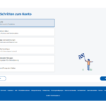 Screenshot zeigt Antragsformular der Sparda-Bank Hamburg