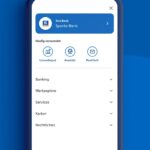 Werbemittel der Sparda-Bank Hamburg illustriert Funktionen der Banking-App
