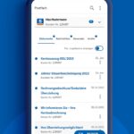 Werbemittel der Sparda-Bank Hamburg illustriert Funktionen der Banking-App