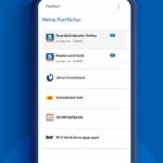 Werbemittel der Sparda-Bank Hamburg illustriert Funktionen der Banking-App