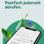 Werbemittel der Umweltbank illustriert Appfunktionalität